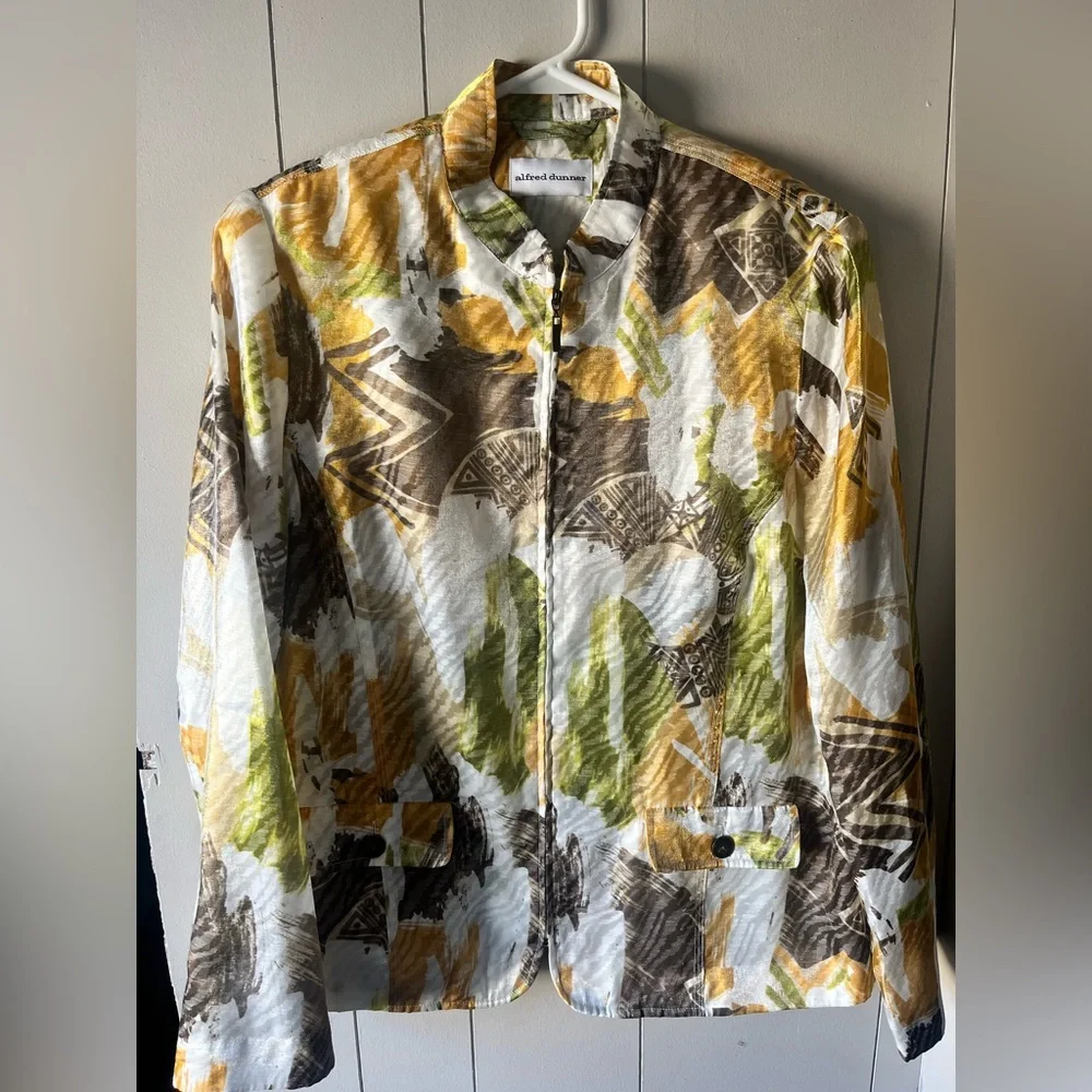 Alfred Dunner Multicolor Abstract Blazer - Picture 1 of 8